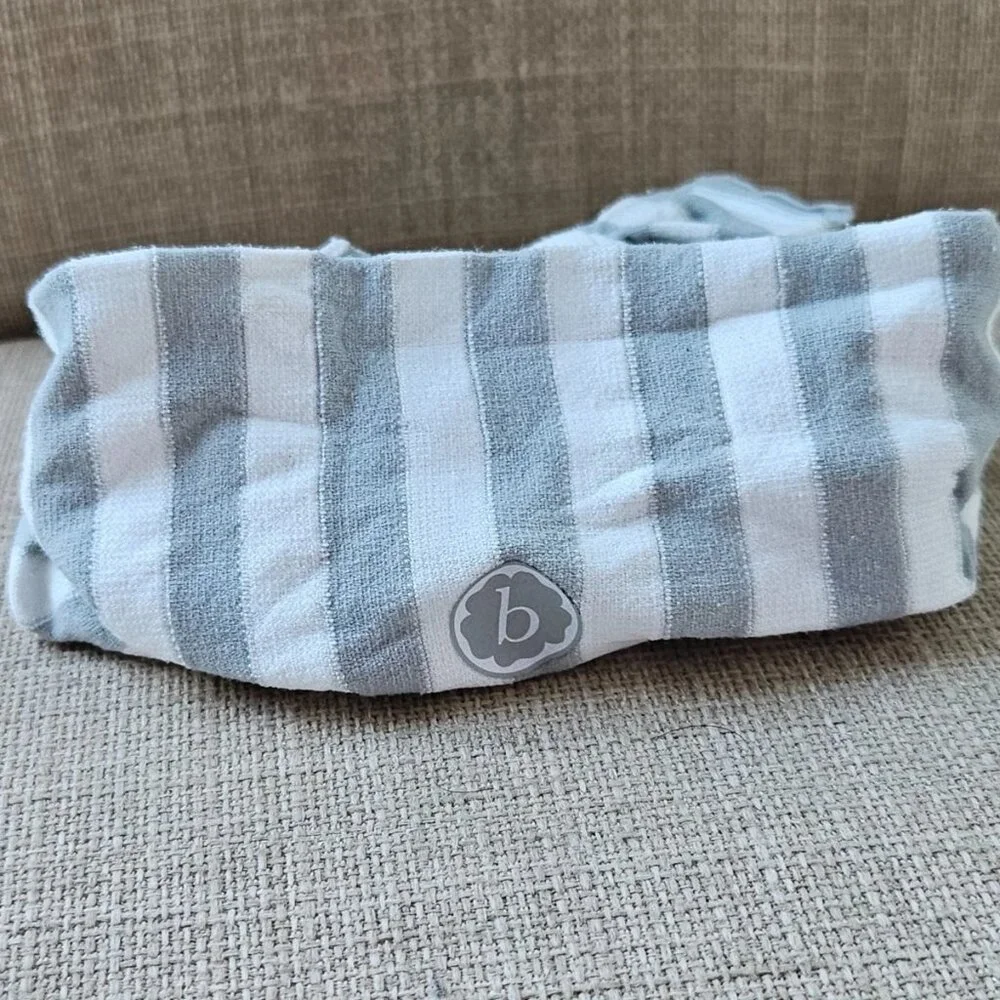 Baby Bling Headband Baby Girl Head Band Gray/White Classic Knot Head Wrap